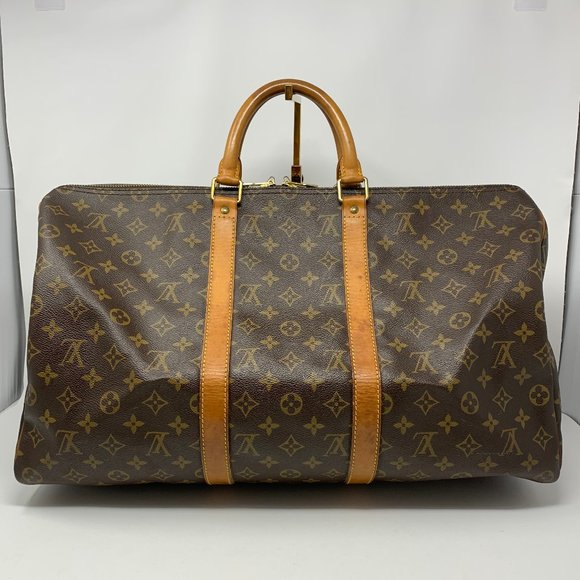 LOUIS VUITTON Keepall 50 Monogram Canvas  travel - Picture 1 of 15